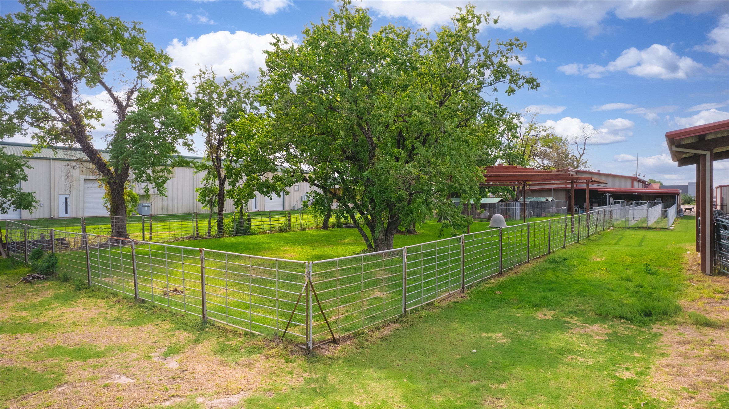 7438 Wright Road Houston, TX 77041 - Photo 36 of 50 The dog run and dog kennels.