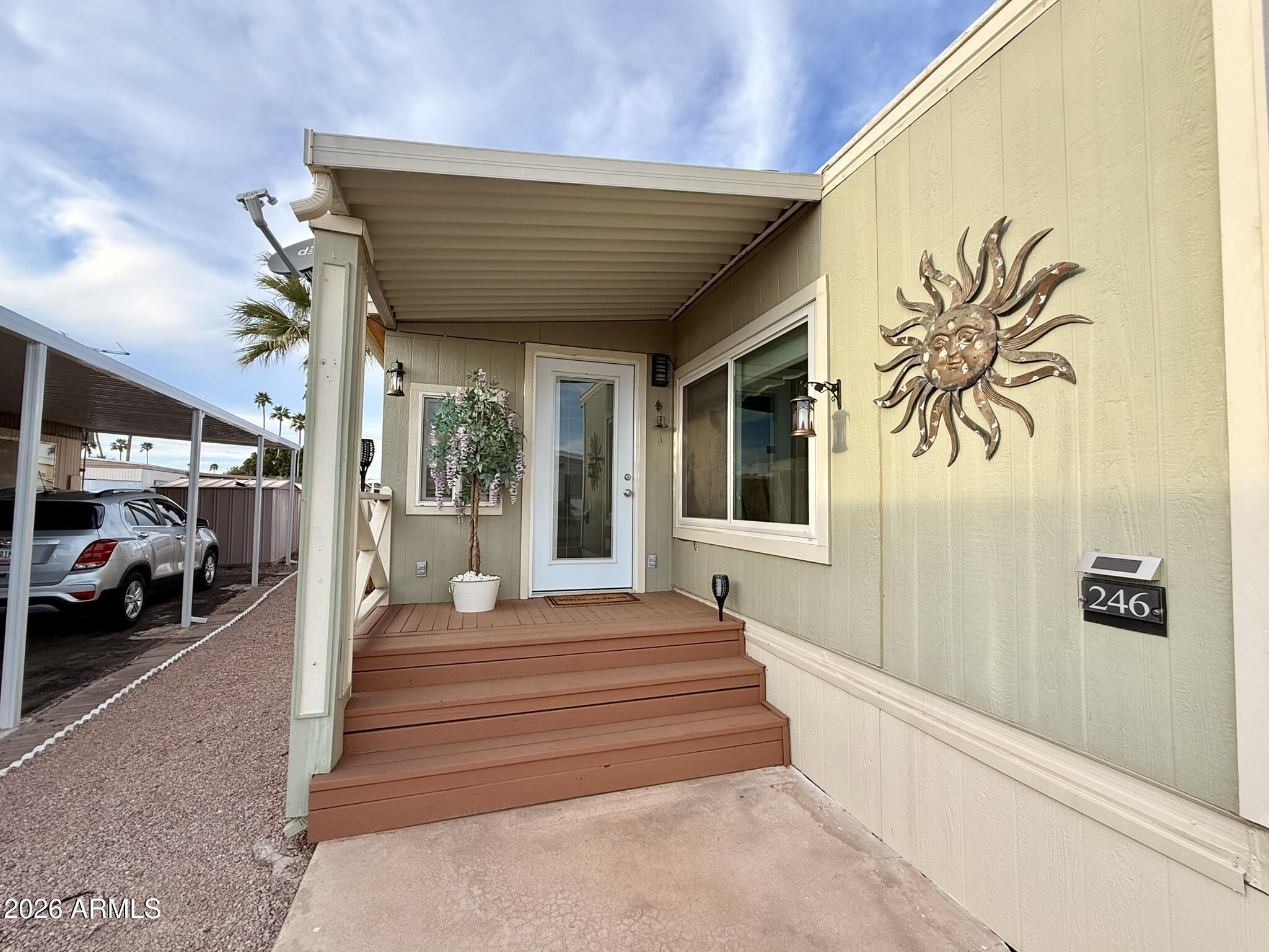 201 South Greenfield Road, Unit 246 Mesa, AZ 85206 - Photo 33 of 42 a view of a porch with seating space