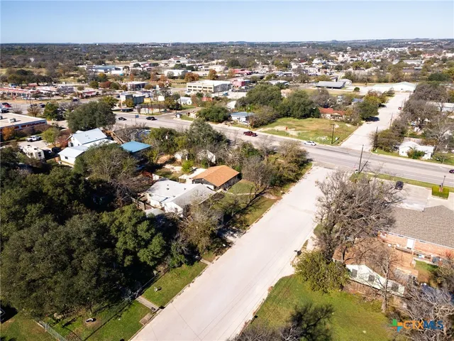 a view of building with snow