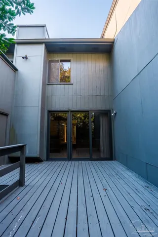a view of a house with wooden floor