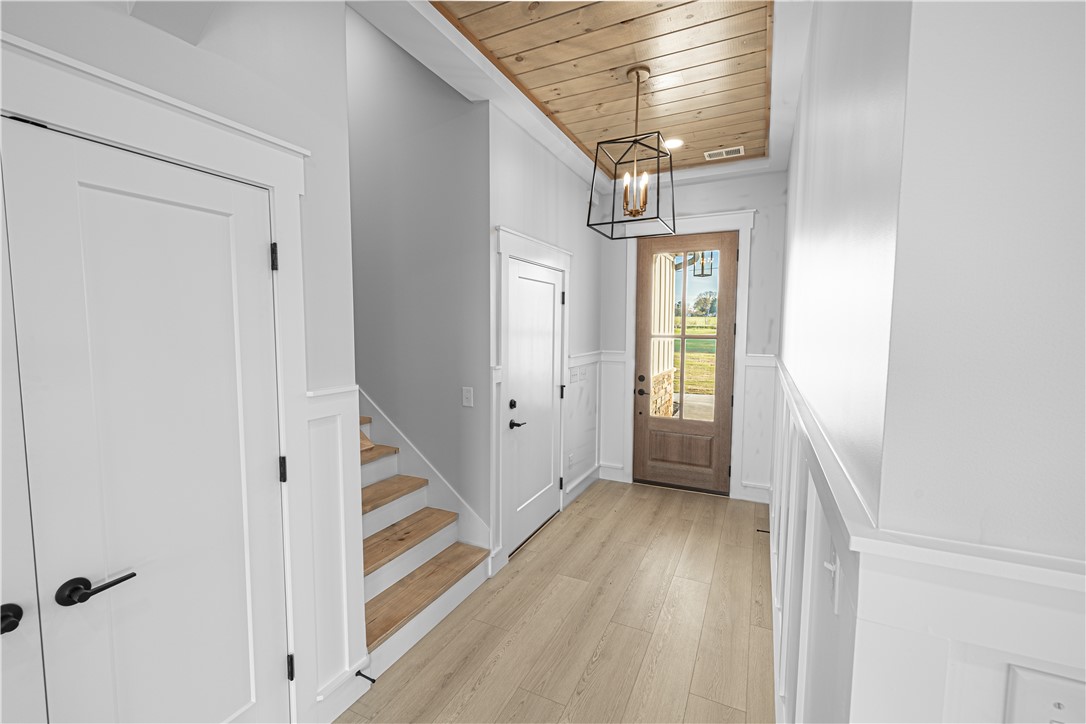 1296 Hebron Church Road Iva, SC 29655 - Photo 16 of 37 This inviting entryway features natural light and stylish accents, creating a warm welcome home.