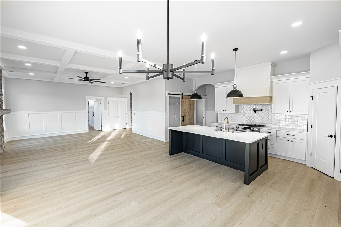 1296 Hebron Church Road Iva, SC 29655 - Photo 19 of 37 This open concept space offers a bright kitchen and a spacious living area.