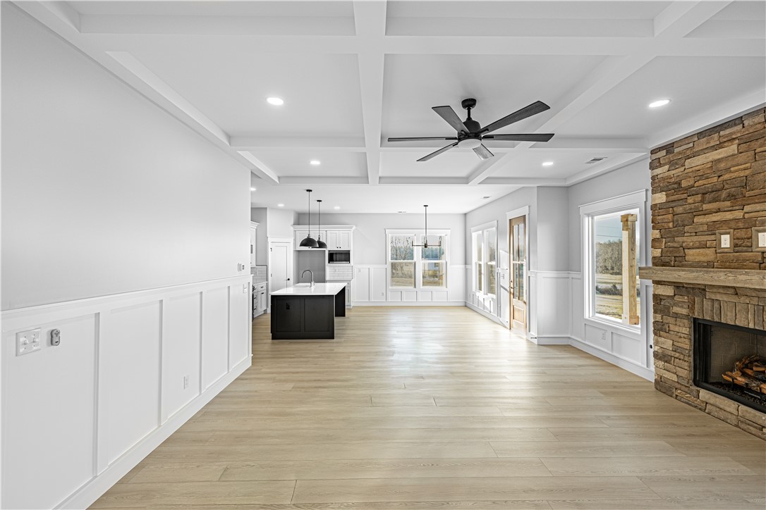 1296 Hebron Church Road Iva, SC 29655 - Photo 23 of 37 This expansive great room seamlessly blends living and kitchen areas, perfect for daily life and entertaining.