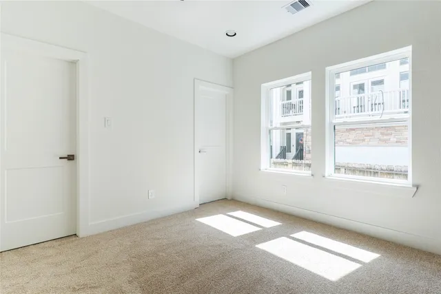 a view of an empty room