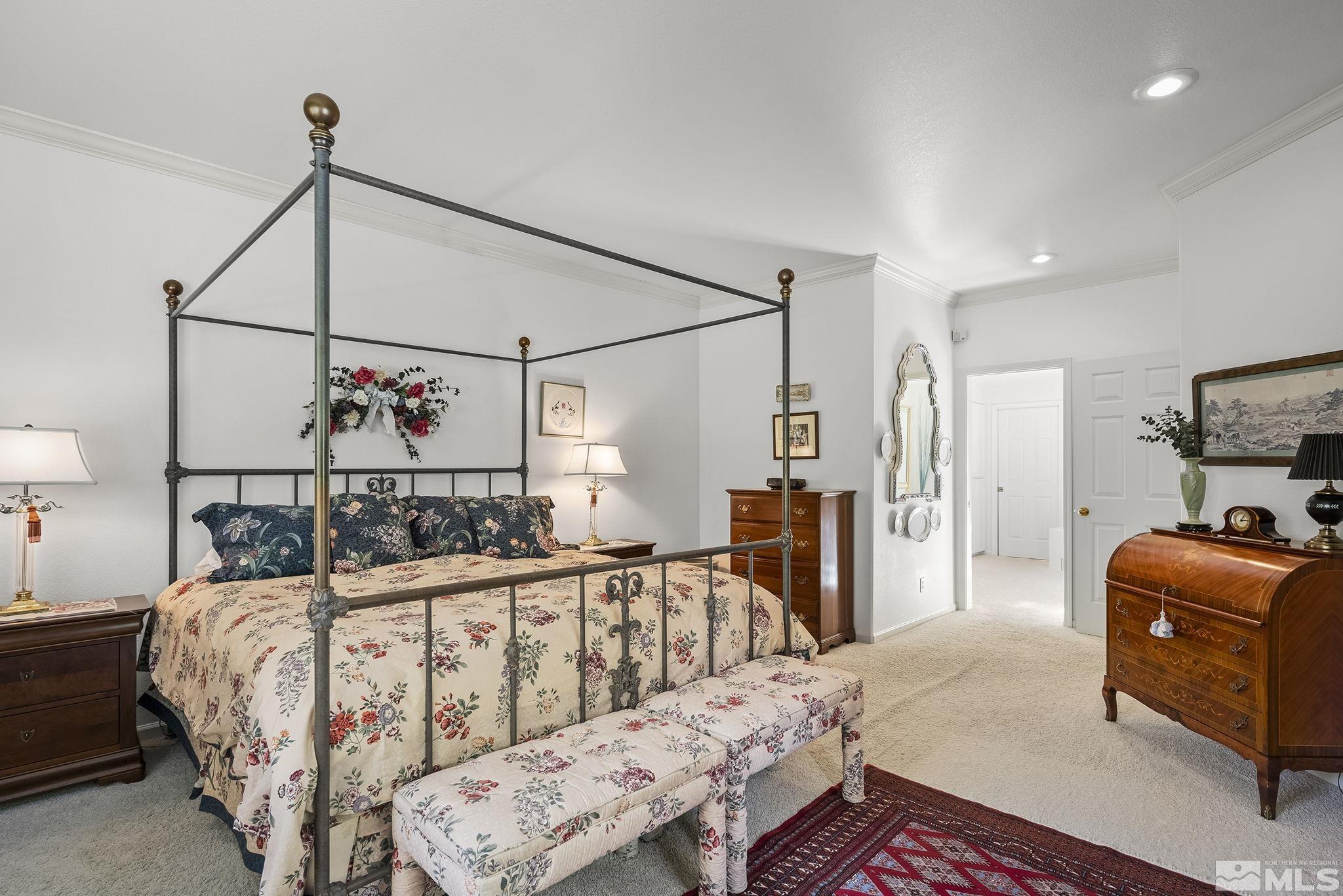 3835 Chinook Creek Road Reno, NV 89519 - Photo 13 of 29 a bedroom with bed and wooden floor