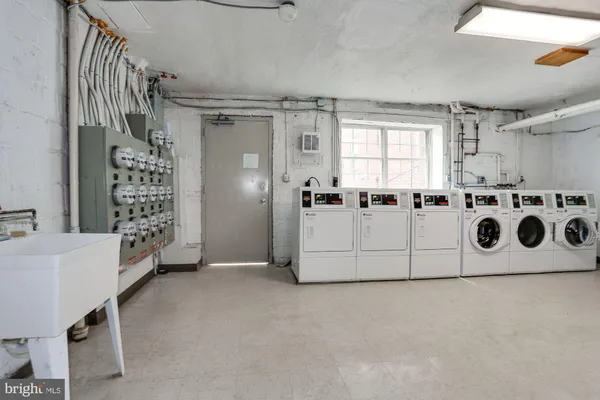 a utility room with washer and dryer