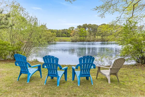 a view of swimming pool with a yard and plants