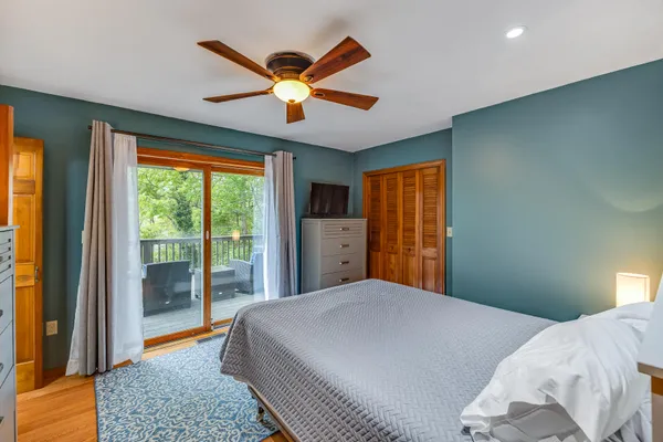 a view of a swimming pool and an outdoor space