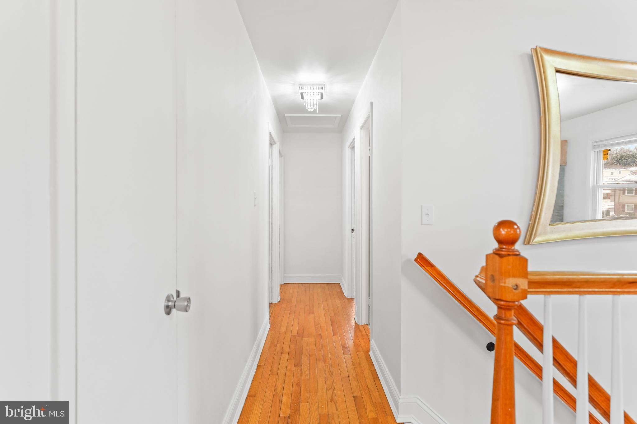 6903 Fawncrest Drive Capitol Heights, MD 20743 - Photo 23 of 36 a view of a hallway with paintings on the wall