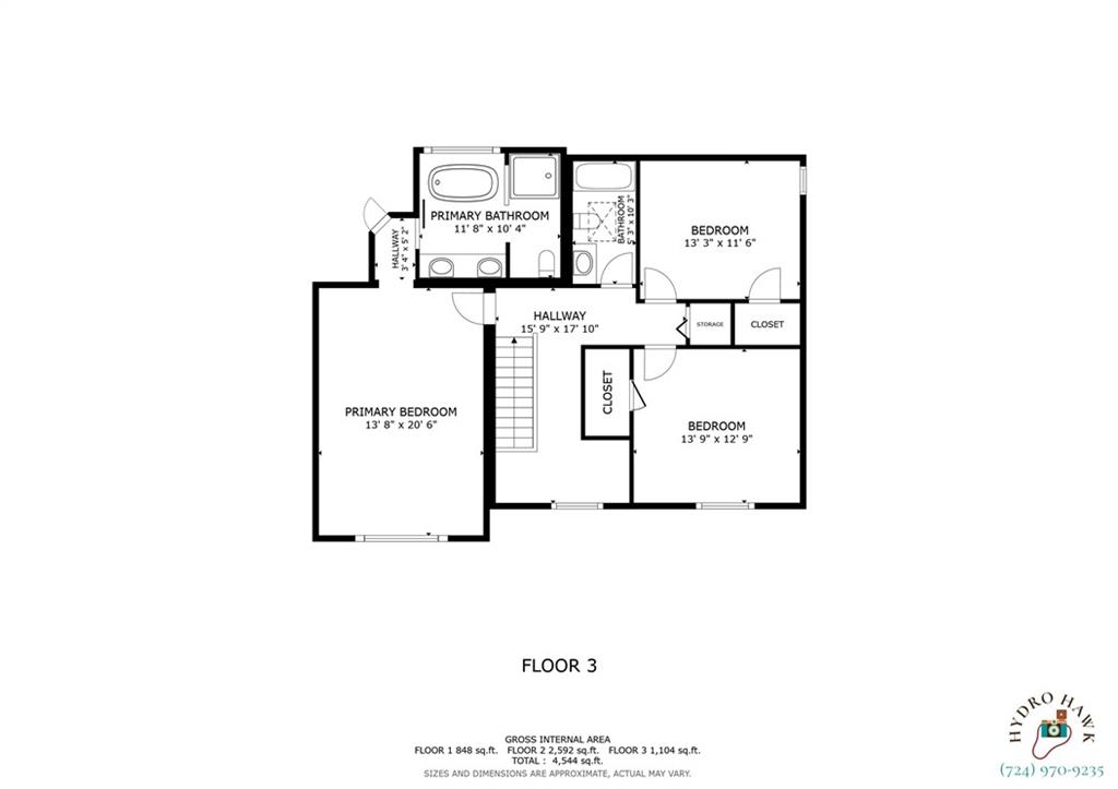 1751 Hassam Road Coraopolis, PA 15108 - Photo 50 of 50 2nd Floor Plan