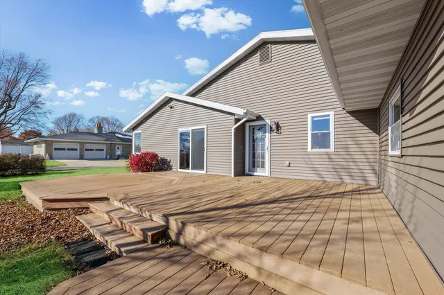 a view of a house with a patio