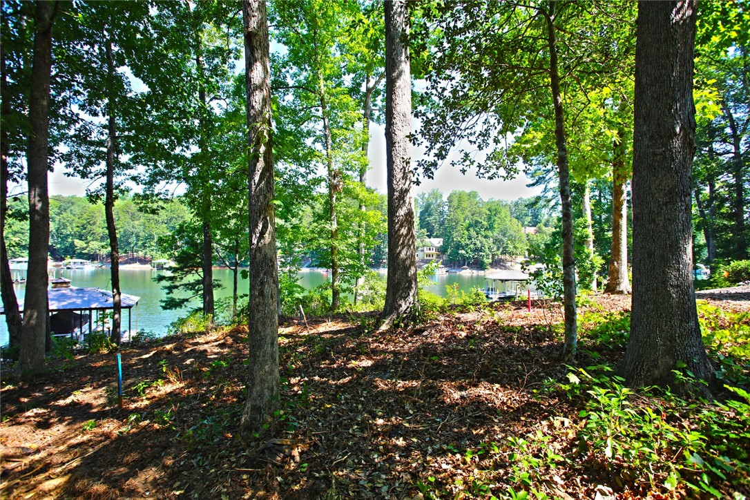 1359 Hbr Rdg Road Seneca, SC 29672 - Photo 34 of 39 A tranquil lakefront lot offers serene water vistas through a natural tree canopy.