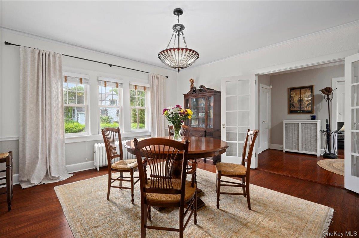 400 Manor Ridge Road Pelham, NY 10803 - Photo 12 of 39 a view of a dining room with furniture window and wooden floor
