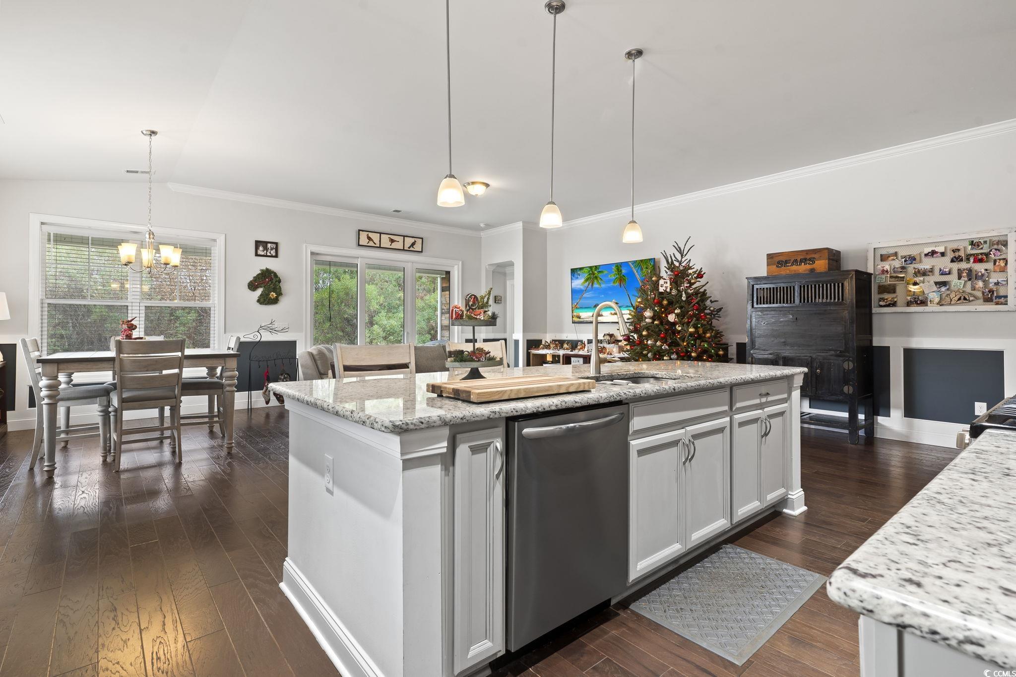 144 Bucky Loop Murrells Inlet, SC 29576 - Photo 10 of 40 Kitchen with dishwasher, hanging light fixtures, a