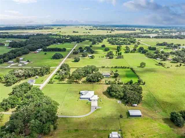an aerial view of a city