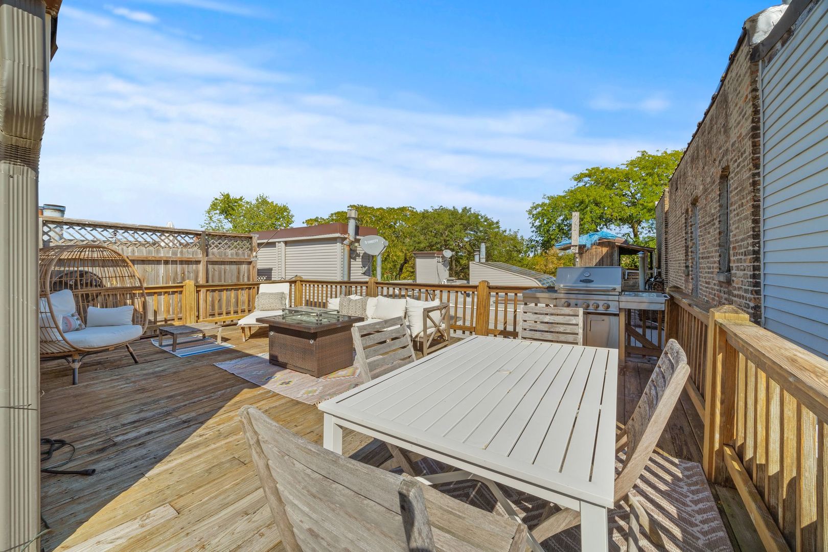 2222 North Racine Avenue, Unit 12 Chicago, IL 60614 - Photo 32 of 37 a view of a balcony with two chairs and a table