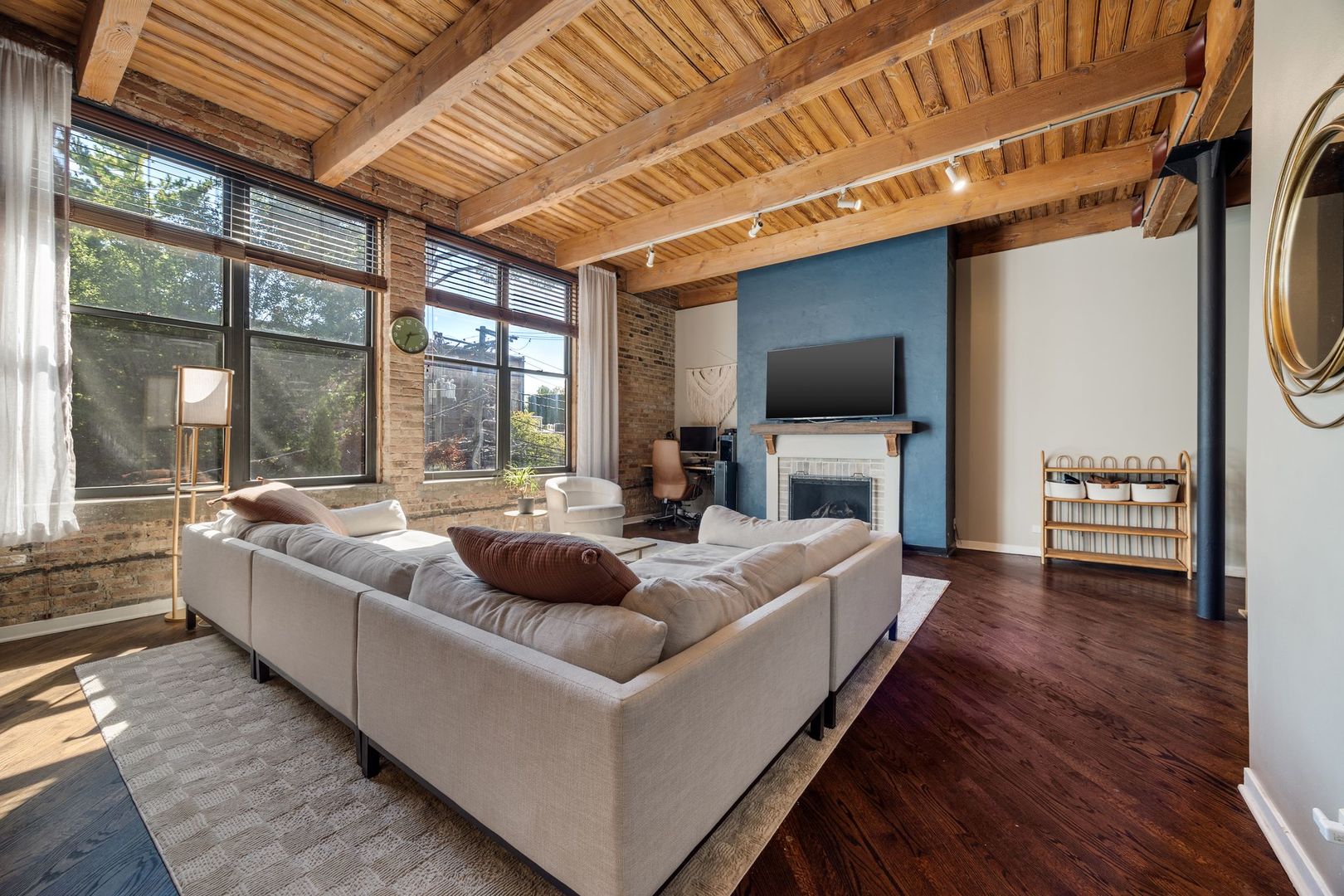 2222 North Racine Avenue, Unit 12 Chicago, IL 60614 - Photo 6 of 37 a living room with furniture and a fireplace