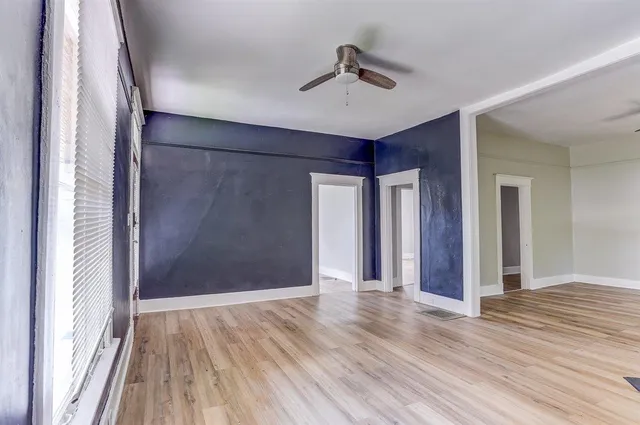 a view of hallway with front door