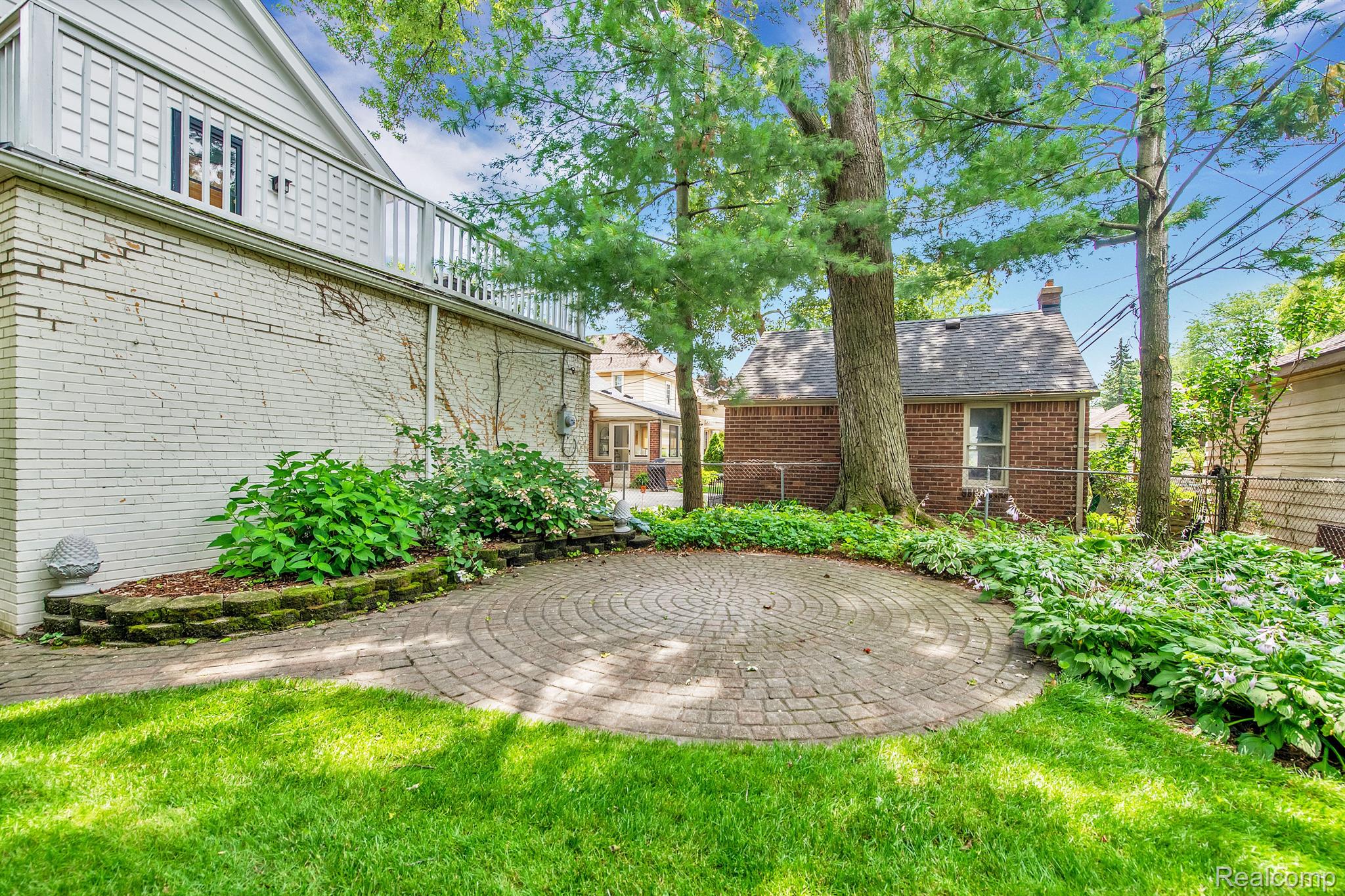 1365 Harvard Road Grosse Pointe, MI 48230 - Photo 39 of 44 Back yard with brick paver patio