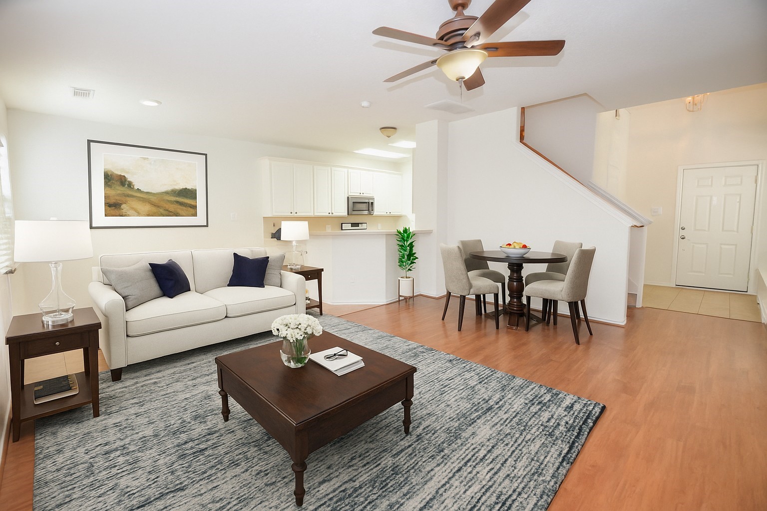 226 West Stedhill Loop Conroe, TX 77384 - Photo 7 of 10 a living room with furniture and wooden floor