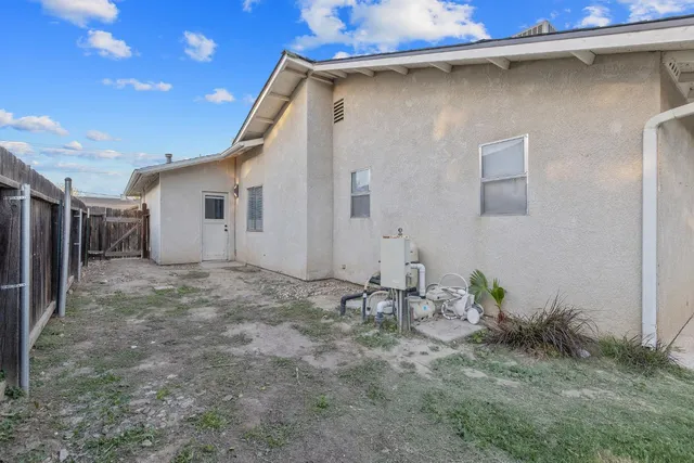 a backyard of a house