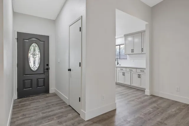 a view of bathroom with dual sinks