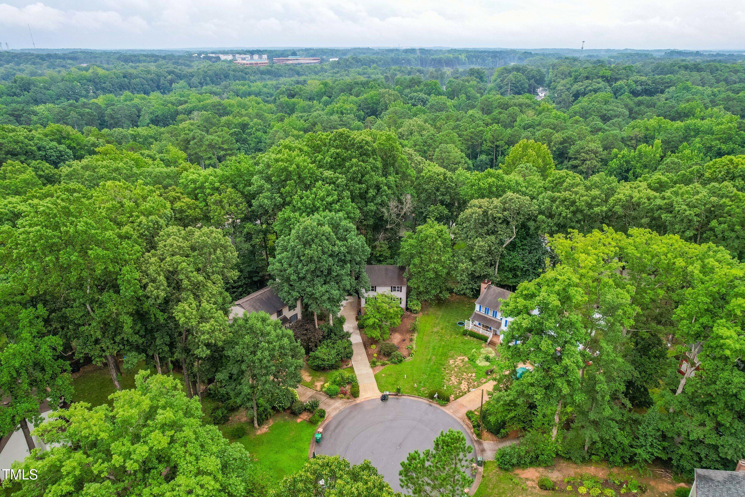 105 Firewood Circle Raleigh, NC 27607 - Photo 50 of 50 an aerial view of a house with yard