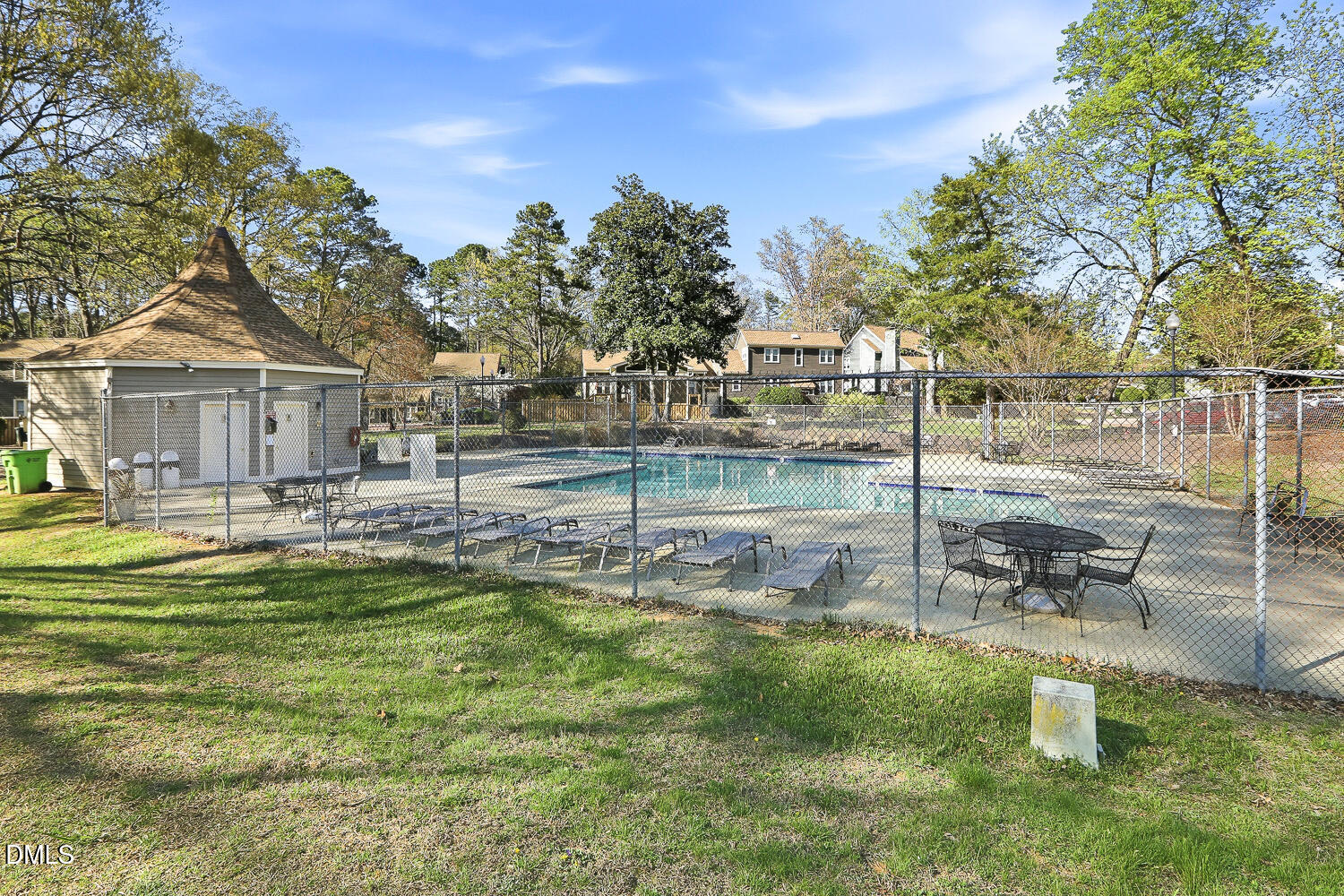 6023 Sentinel Drive Raleigh, NC 27609 - Photo 46 of 53 a view of a swimming pool with a patio