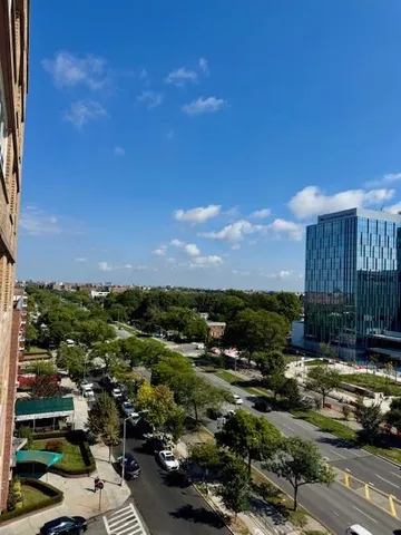 a living room with furniture and a pool