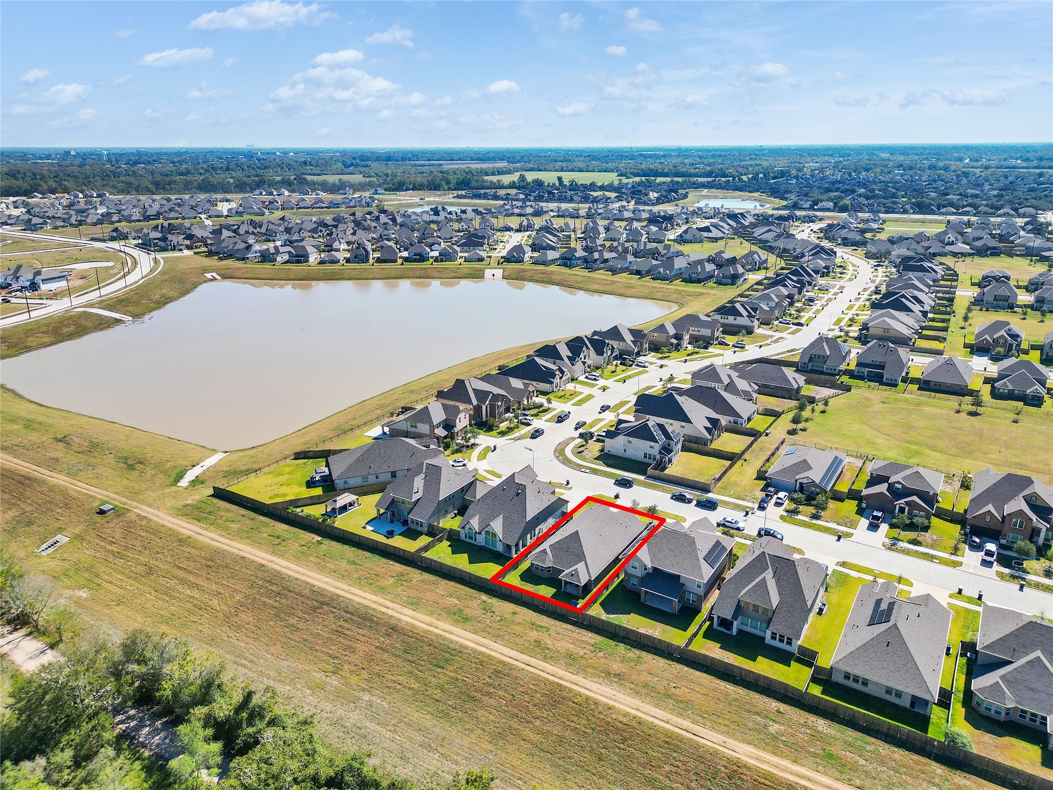 6006 Scott Way Rosenberg, TX 77471 - Photo 38 of 42 an aerial view of residential houses with outdoor space