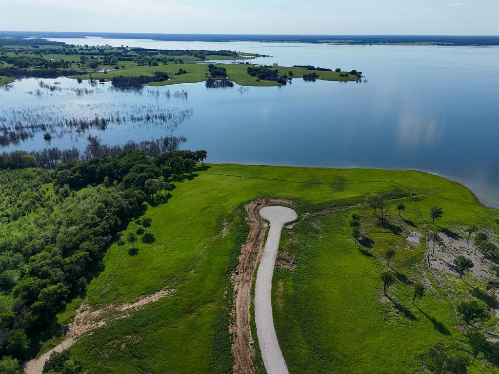 a view of a lake with outdoor space