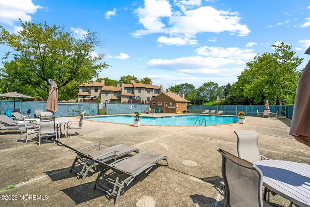a outdoor view with a sitting space