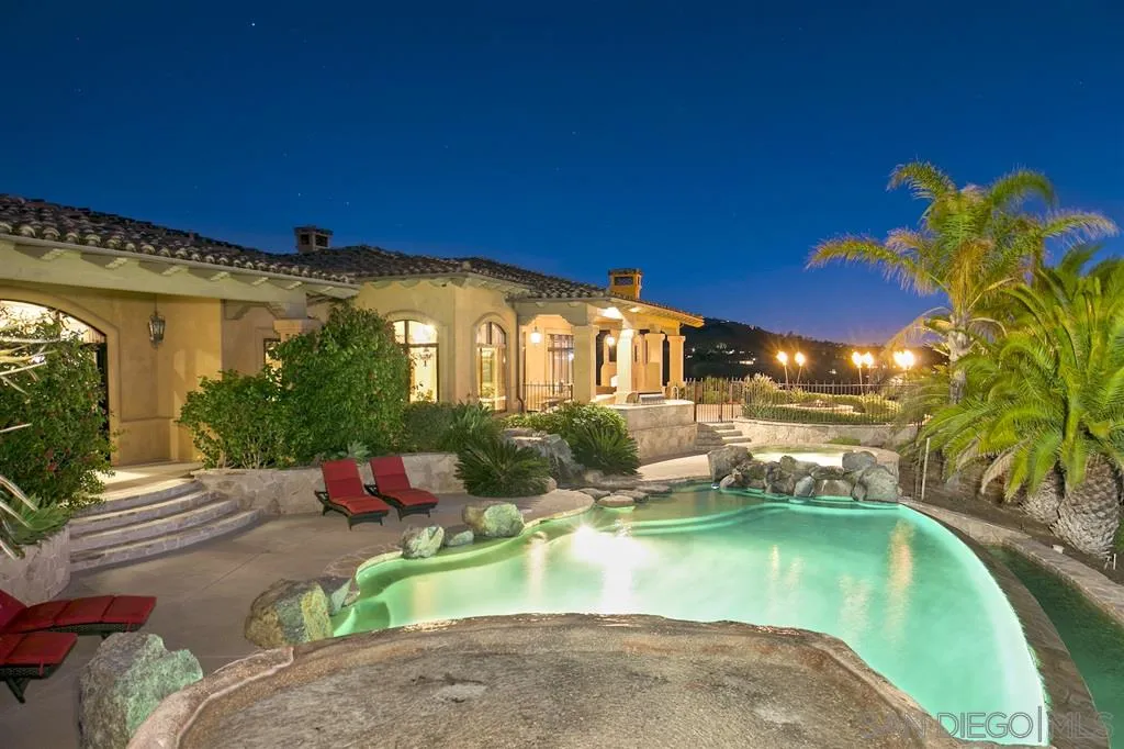 17087 Old Coach Road Poway, CA 92064 - Photo 6 of 25 a view of a swimming pool with a patio