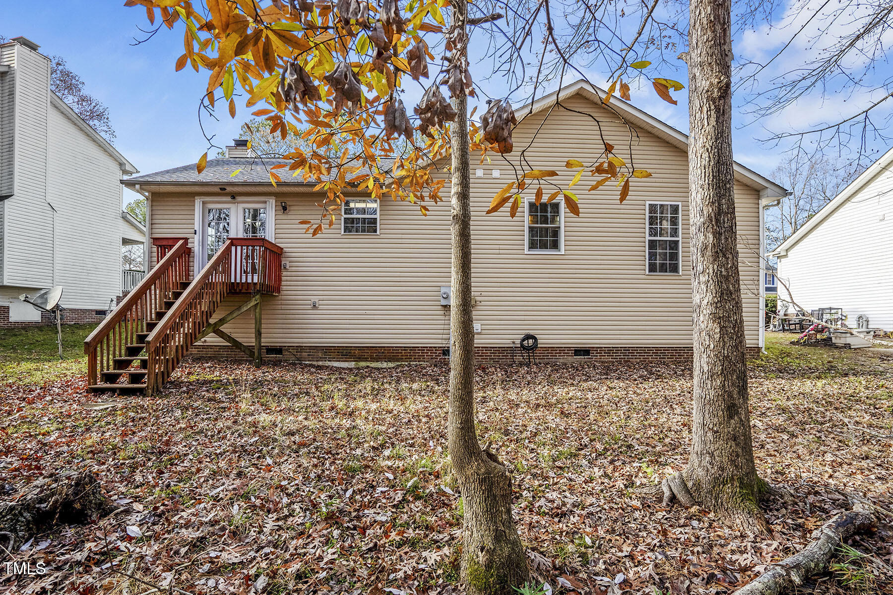 1506 Poplar Ridge Road Fuquay-Varina, NC 27526 - Photo 28 of 29 a view of a house with a snow on the road