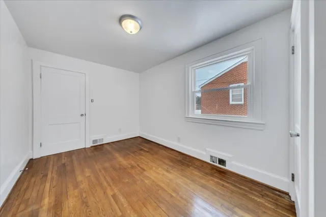 wooden floor in a room