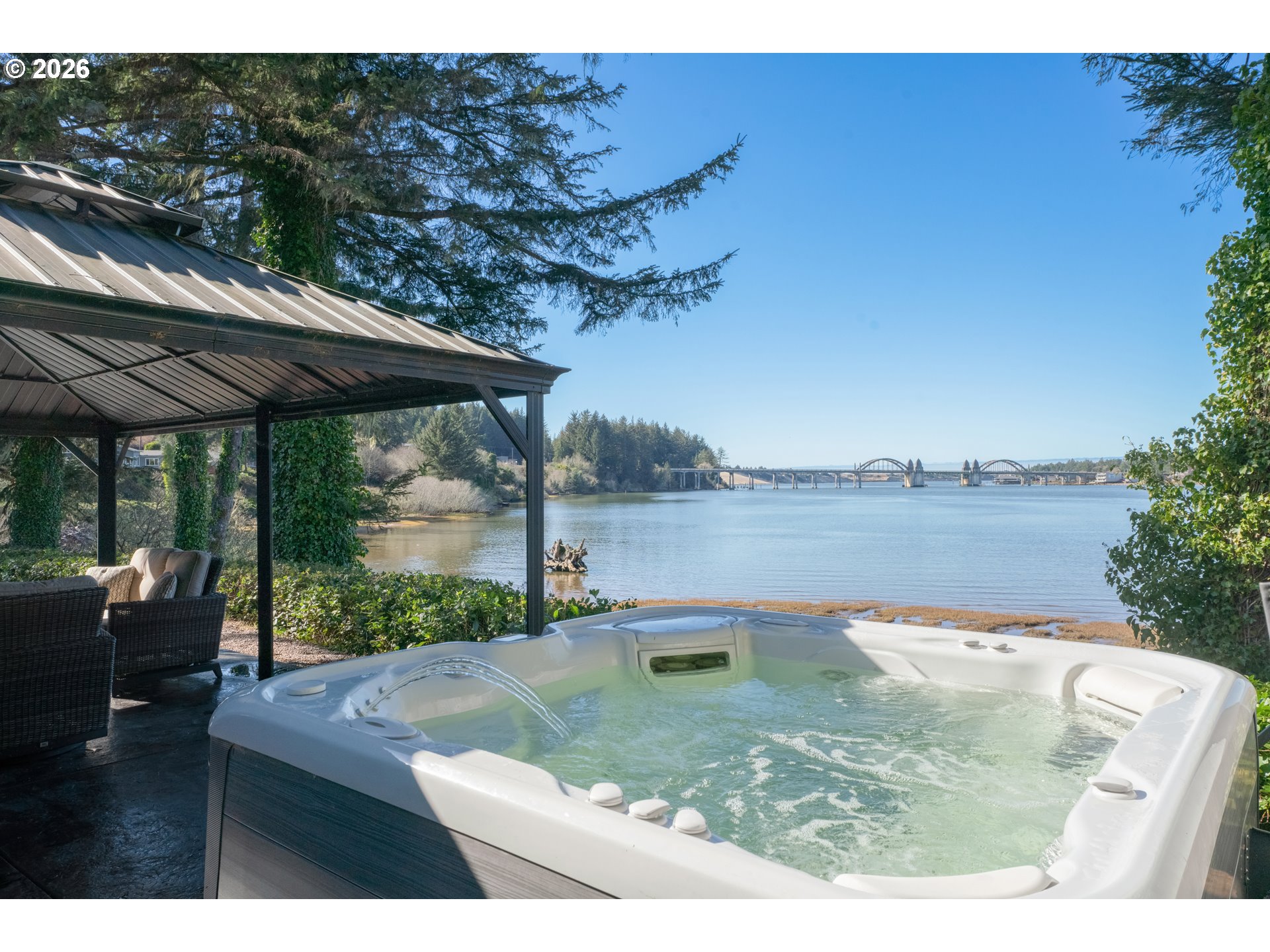 85675 Glenada Road Florence, OR 97439 - Photo 36 of 42 a view of a wooden deck with a backyard