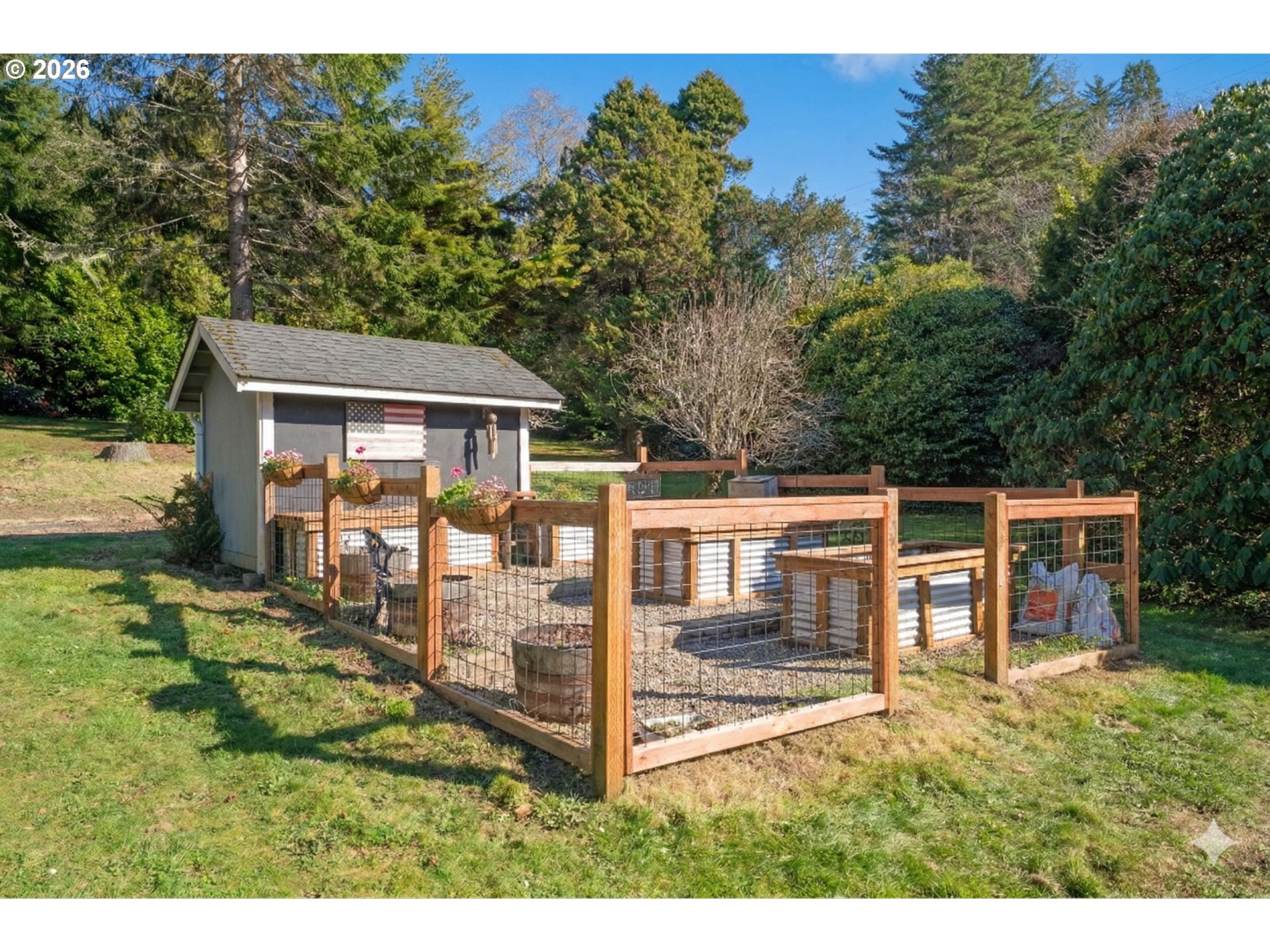 85675 Glenada Road Florence, OR 97439 - Photo 38 of 42 a view of a house with backyard and porch
