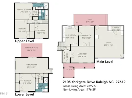 $700,000 | 2105 Yorkgate Drive, Raleigh, NC 27612