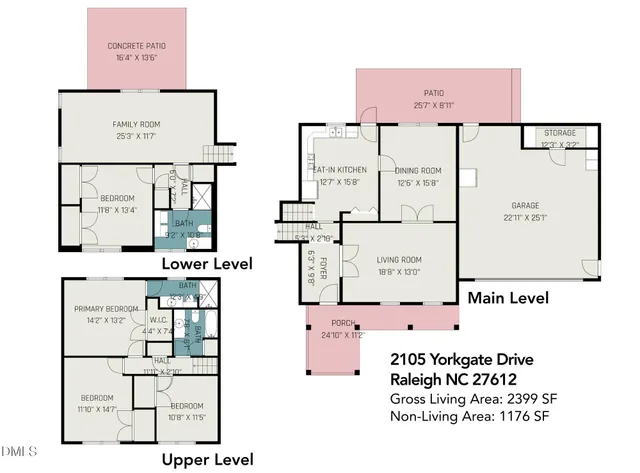 $700,000 | 2105 Yorkgate Drive, Raleigh, NC 27612