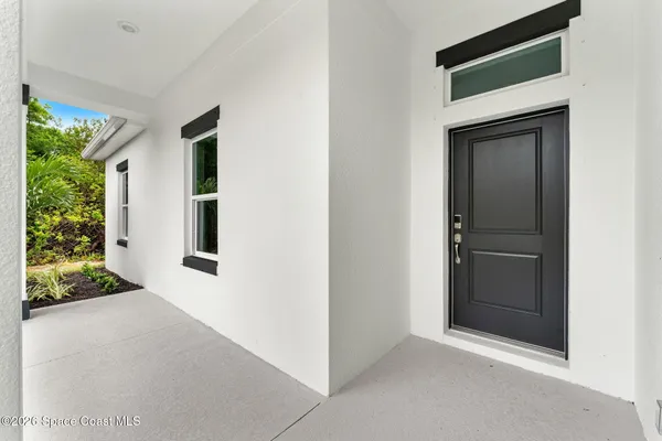 a view of an entryway door