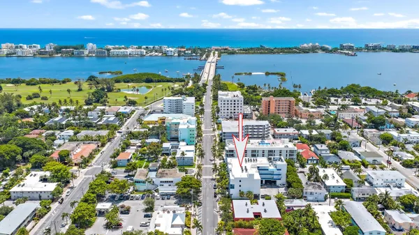 a view of city and ocean