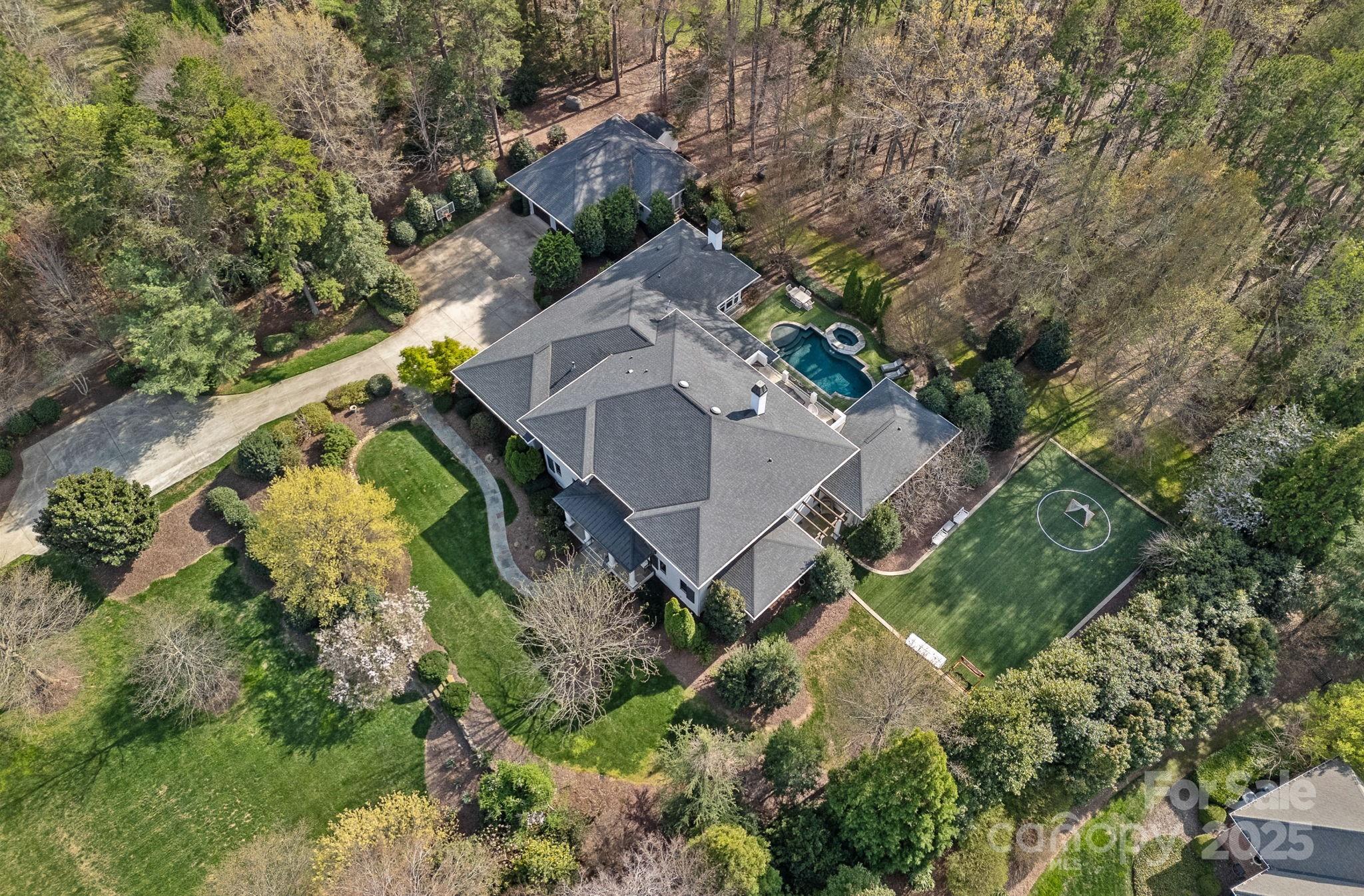 19117 Davidson-Concord Road Davidson, NC 28036 - Photo 48 of 48 an aerial view of a house with a yard