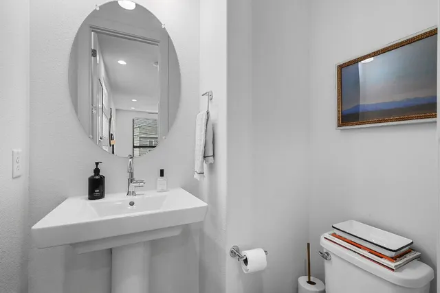 a room with gym equipment and a large window