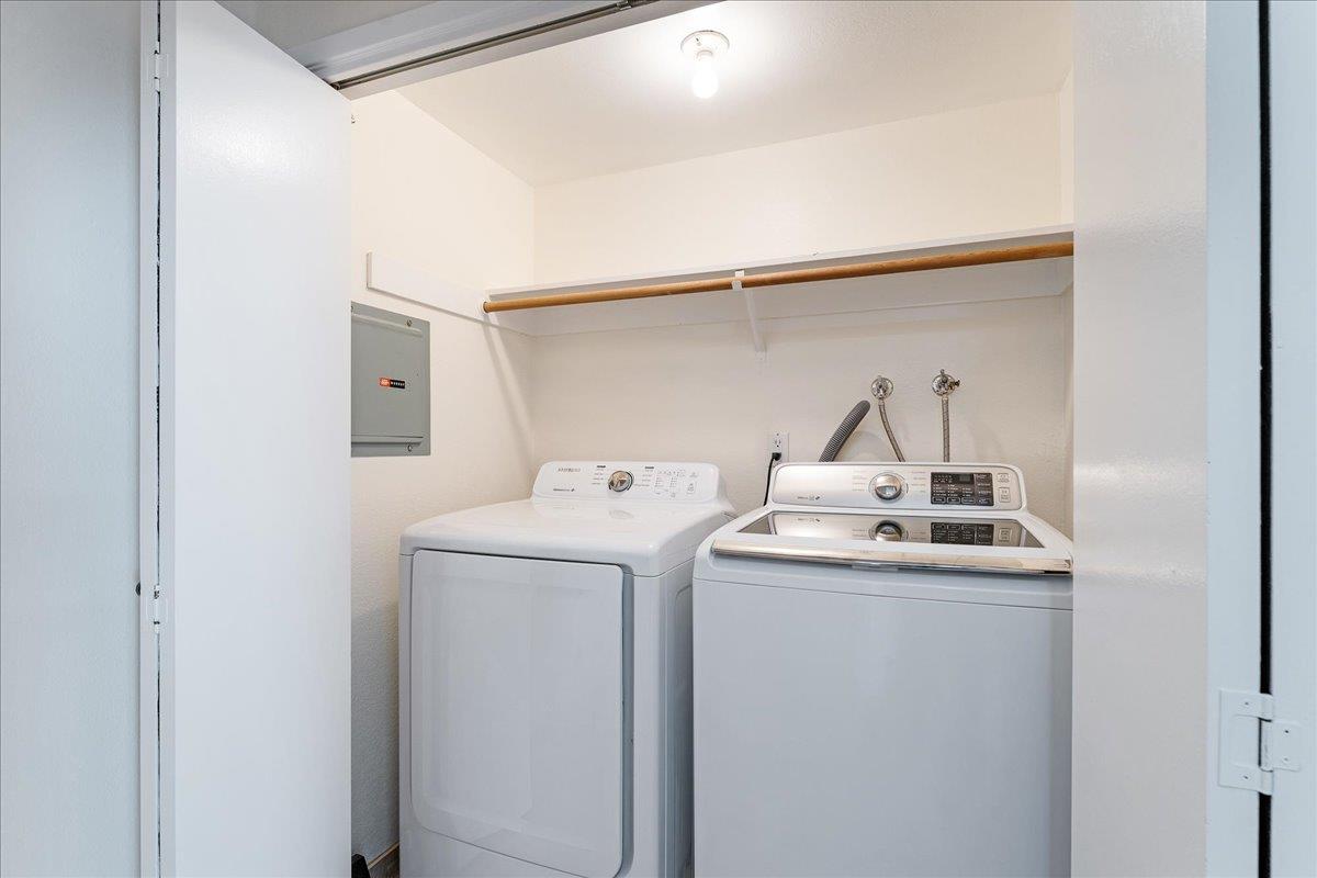 1416 Dolphin Drive Aptos, CA 95003 - Photo 26 of 40 a utility room with dryer and washer