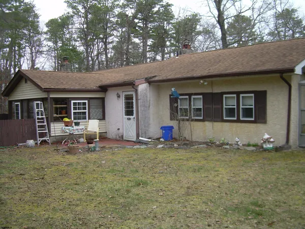 a backyard of a house
