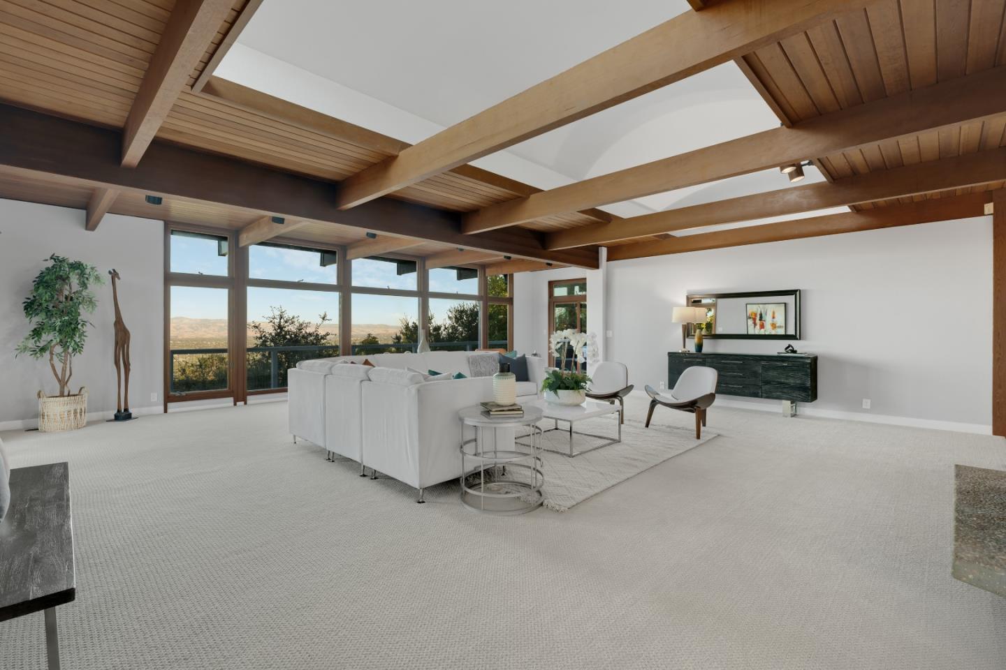 21221 Canyon View Drive Saratoga, CA 95070 - Photo 16 of 45 a view of a patio with table and chairs with wooden floor