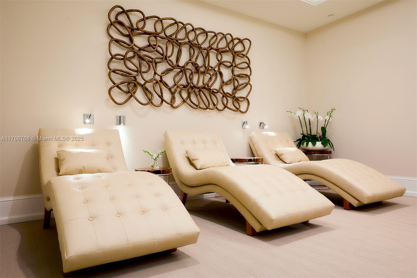 765 Crandon Boulevard, Unit 111 Key Biscayne, FL 33149 - Photo 51 of 57 a bedroom with two beds and painted walls