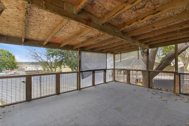 a backyard of a house