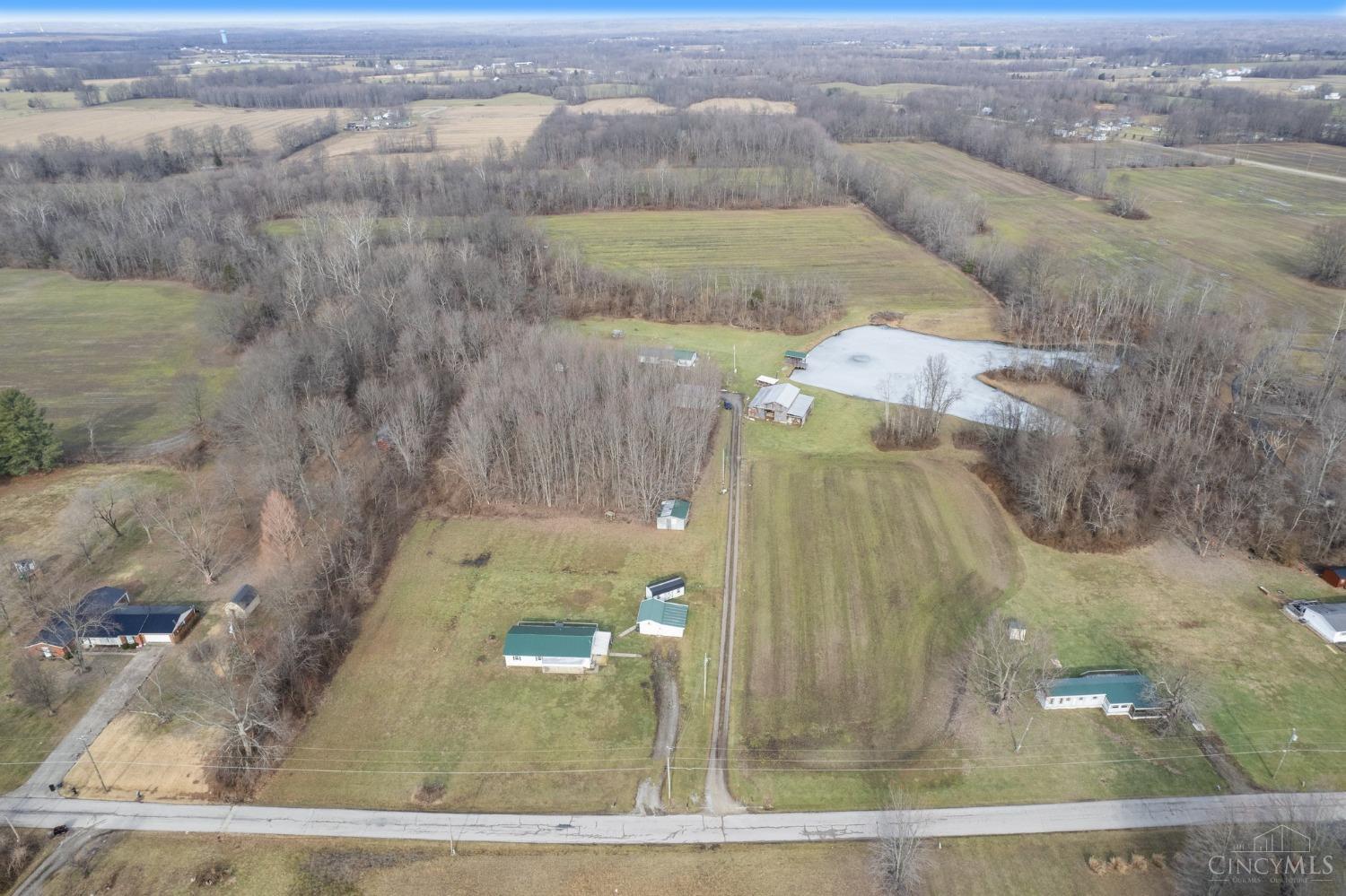 Acres Hopewell Road Felicity, OH 45120 - Photo 2 of 4 Land lays behind the pond. Easement is over the dam to get to the land.