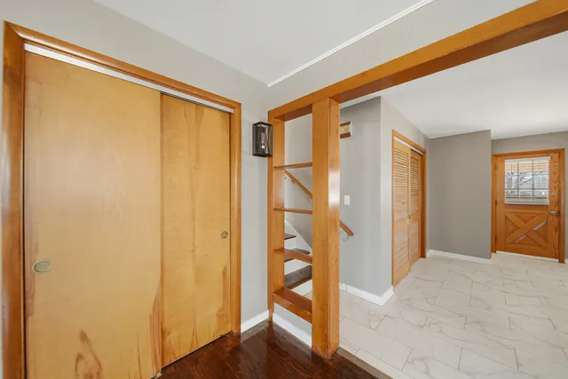 a view of an front door